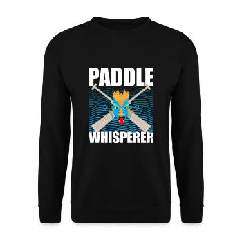 Dragon Boat Trainer for Chinese Boat Racing - Unisex Sweatshirt - black - Front - Alina (178cm) & Michal (187cm)