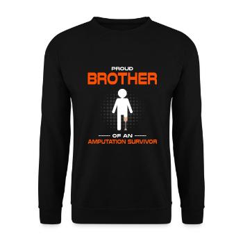 Beinprothesendesign und Beinprothesen - Unisex Pullover - Schwarz - Vorne - Alina (178cm) & Michal (187cm)