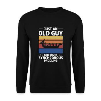 Dragon Boat Paddling for Dragon Boat Race Festival - Unisex Sweatshirt - black - Front - Alina (178cm) & Michal (187cm)