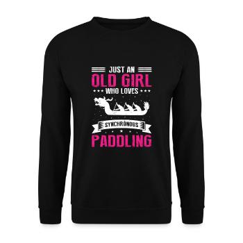 Dragon Boat Trainer and Dragon Boat - Unisex Sweatshirt - black - Front - Alina (178cm) & Michal (187cm)