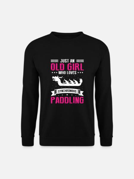 Drachenboot Trainer und Drachenboot - Unisex Pullover - Schwarz