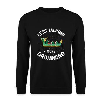 Dragon Boat Paddling for Dragon Boat Race Festival - Unisex Sweatshirt - black - Front - Alina (178cm) & Michal (187cm)