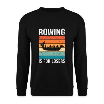Dragon Boat and Dragon Boat Crew - Unisex Sweatshirt - black - Front - Alina (178cm) & Michal (187cm)