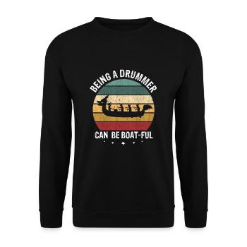 Dragon Boat Racing Theme for Dragon Boating - Unisex Sweatshirt - black - Front - Alina (178cm) & Michal (187cm)