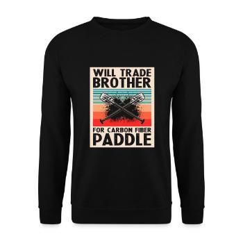 Dragon Boat Paddling for Dragon Boat Race Festival - Unisex Sweatshirt - black - Front - Alina (178cm) & Michal (187cm)