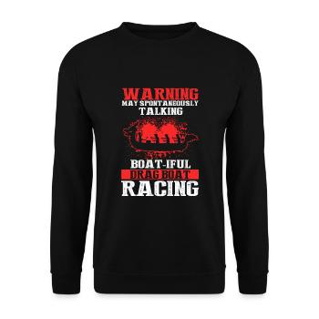 Chinese Boat Race for Dragon Boat Trainers - Unisex Sweatshirt - black - Front - Alina (178cm) & Michal (187cm)
