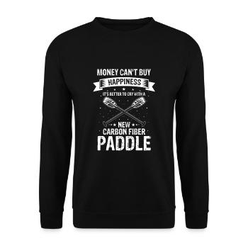 Dragon Boat Paddling for Dragon Boat Race Festival - Unisex Sweatshirt - black - Front - Alina (178cm) & Michal (187cm)