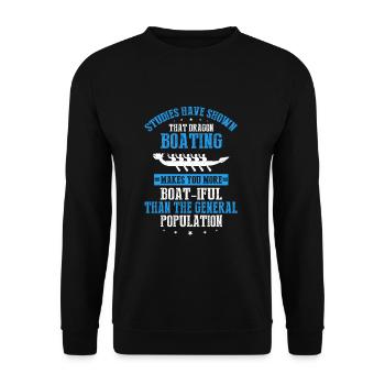 Chinese Boat Race for Dragon Boat Trainers - Unisex Sweatshirt - black - Front - Alina (178cm) & Michal (187cm)