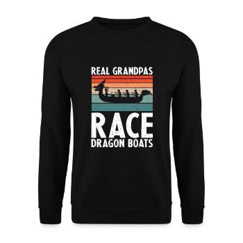 Dragon Boat Racing Chinese Boat Racing Festival - Unisex Sweatshirt - black - Front - Alina (178cm) & Michal (187cm)