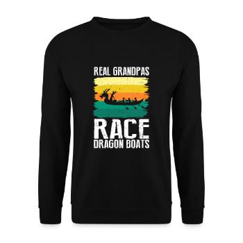 Chinese Boat Race for Dragon Boat Trainers - Unisex Sweatshirt - black - Front - Alina (178cm) & Michal (187cm)