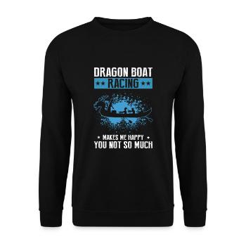 Dragon Boat Racing Chinese Boat Racing Festival - Unisex Sweatshirt - black - Front - Alina (178cm) & Michal (187cm)