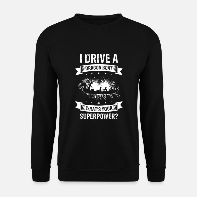 Drachenboot Crew und Drachenbootfahren - Unisex Pullover - Schwarz
