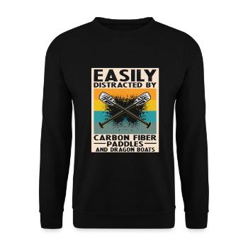 Chinese Boat Race for Dragon Boat Trainers - Unisex Sweatshirt - black - Front - Alina (178cm) & Michal (187cm)