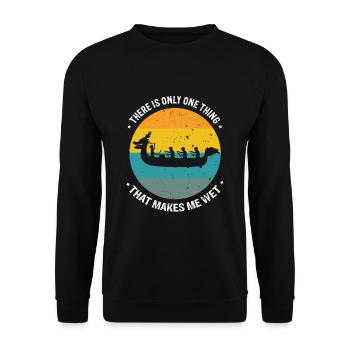 Dragon Boat Racing Theme for Dragon Boating - Unisex Sweatshirt - black - Front - Alina (178cm) & Michal (187cm)