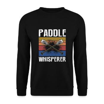 Dragon Boat Paddling for Dragon Boat Race Festival - Unisex Sweatshirt - black - Front - Alina (178cm) & Michal (187cm)