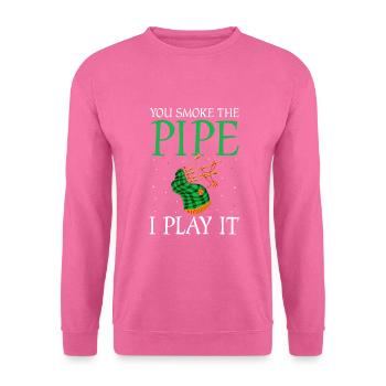 Scotsman Zitat für Dudelsackmusiker und Dudelsack - Unisex Pullover - Pink - Vorne