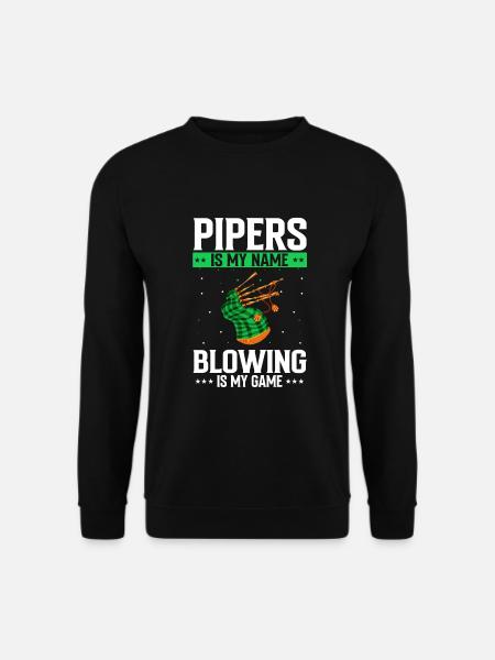 Bagpipe training and bagpipe playing - Unisex Sweatshirt - black