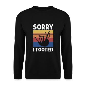 Bagpipes for pipers and Scots - Unisex Sweatshirt - black - Front - Alina (178cm) & Michal (187cm)