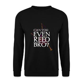 Citation de cornemuse pour les musiciens écossais et de cornemuse - Sweat-shirt Unisexe - noir - Devant - Alina (178cm) & Michal (187cm)