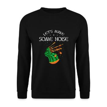 Conception de cornemuse pour Scotland Pride et cornemuse - Sweat-shirt Unisexe - noir - Devant - Alina (178cm) & Michal (187cm)