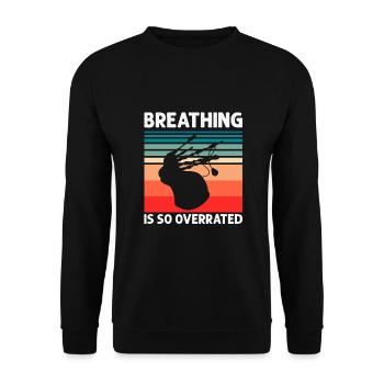 Citation de cornemuse pour les musiciens écossais et de cornemuse - Sweat-shirt Unisexe - noir - Devant - Alina (178cm) & Michal (187cm)