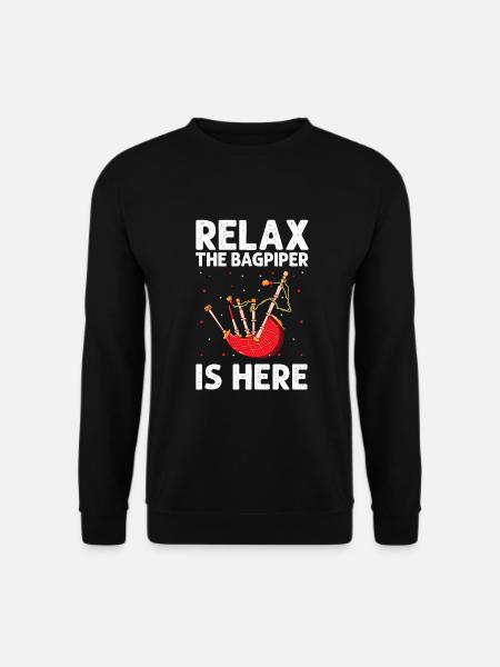 Dudelsackdesign für Schottlandstolz und Dudelsack - Unisex Pullover - Schwarz