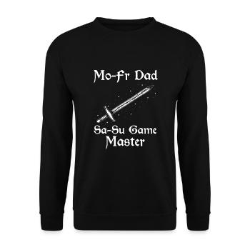 Schwertkampf für Live-Action-Rollenspiele und Larp - Unisex Pullover - Schwarz - Vorne - Alina (178cm) & Michal (187cm)