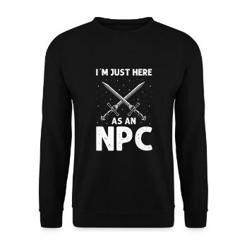 Larping for fantasy role-playing games and sword fights - Unisex Sweatshirt - black - Front - Alina (178cm) & Michal (187cm)