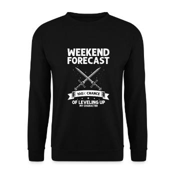 Larping für Fantasy-Rollenspiele und Schwertkämpfe - Unisex Pullover - Schwarz - Vorne - Alina (178cm) & Michal (187cm)