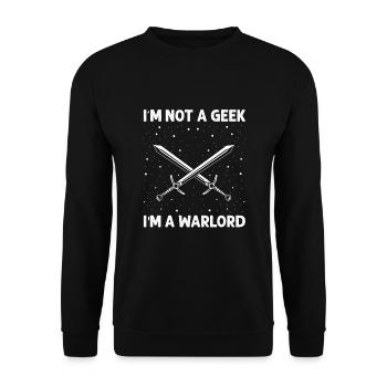 Citation de jeu de rôle fantastique pour le combat à l’épée - Sweat-shirt Unisexe - noir - Devant - Alina (178cm) & Michal (187cm)