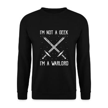 Schwertkampf für Live-Action-Rollenspiele und Larp - Unisex Pullover - Schwarz - Vorne - Alina (178cm) & Michal (187cm)