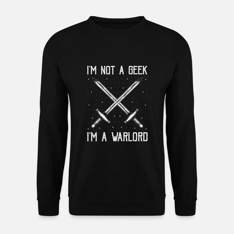 Sværdkamp til live-action rollespil og rollespil - Unisex sweater - sort