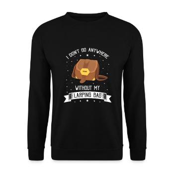 Citation Larper pour les jeux de rôle GN et fantastiques - Sweat-shirt Unisexe - noir - Devant - Alina (178cm) & Michal (187cm)