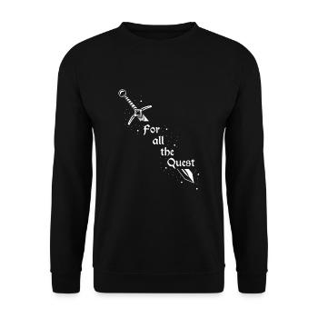 Larping for fantasy role-playing games and sword fights - Unisex Sweatshirt - black - Front - Alina (178cm) & Michal (187cm)