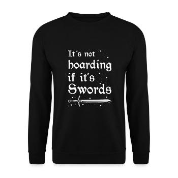 Live-action role-playing game for NPC and RPG role-playing game - Unisex Sweatshirt - black - Front - Alina (178cm) & Michal (187cm)