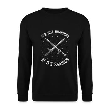 Citation de jeu de rôle pour Larper et Larp - Sweat-shirt Unisexe - noir - Devant - Alina (178cm) & Michal (187cm)