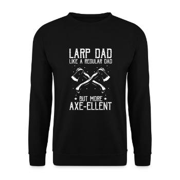 Larping für Fantasy-Rollenspiele und Schwertkämpfe - Unisex Pullover - Schwarz - Vorne - Alina (178cm) & Michal (187cm)