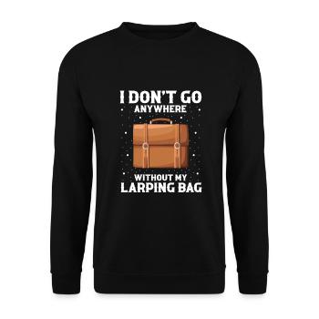 Larping Quote for Roleplaying and Larper - Unisex Sweatshirt - black - Front - Alina (178cm) & Michal (187cm)