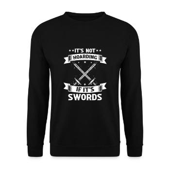 Larping Quote for Roleplaying and Larper - Unisex Sweatshirt - black - Front - Alina (178cm) & Michal (187cm)