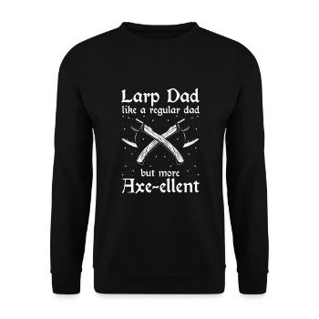 Rollenspiel Zitat für Larper und Larp - Unisex Pullover - Schwarz - Vorne - Alina (178cm) & Michal (187cm)