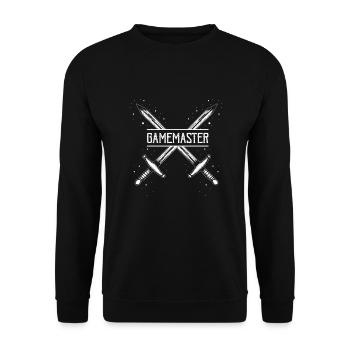 Live-action role-playing game for NPC and RPG role-playing game - Unisex Sweatshirt - black - Front - Alina (178cm) & Michal (187cm)