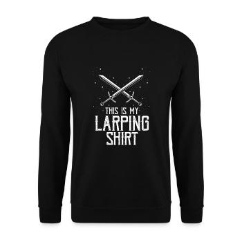Live-action role-playing game for NPC and RPG role-playing game - Unisex Sweatshirt - black - Front - Alina (178cm) & Michal (187cm)
