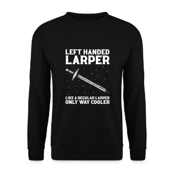 Live-action role-playing game for NPC and RPG role-playing game - Unisex Sweatshirt - black - Front - Alina (178cm) & Michal (187cm)