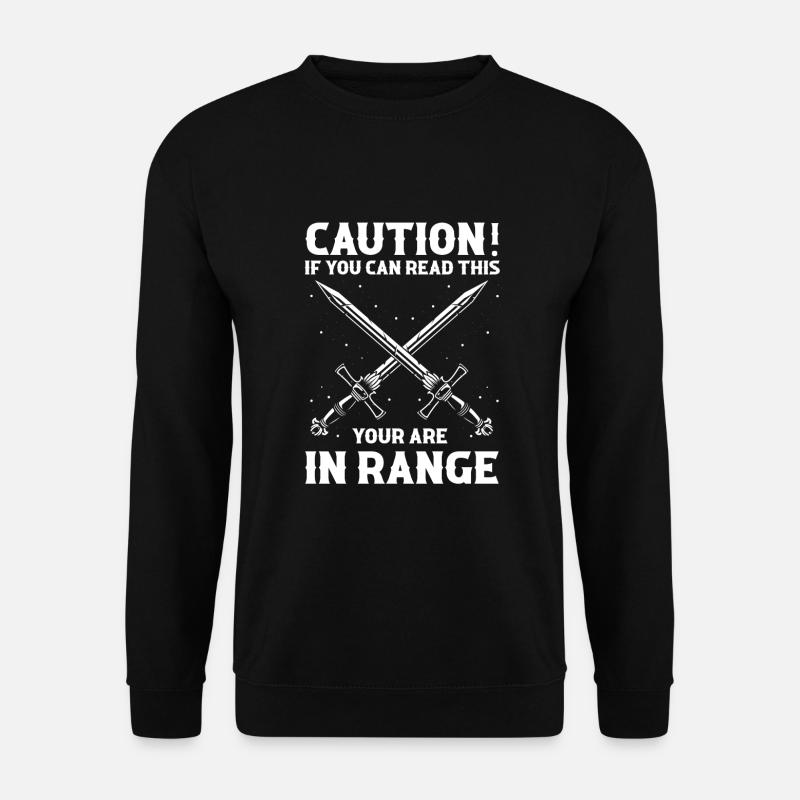 Larping Zitat für Rollenspiele und Larper - Unisex Pullover - Schwarz
