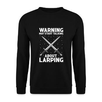 Live-action role-playing game for NPC and RPG role-playing game - Unisex Sweatshirt - black - Front - Alina (178cm) & Michal (187cm)