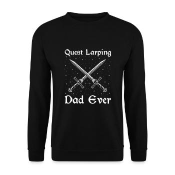 Larping Quote for Roleplaying and Larper - Unisex Sweatshirt - black - Front - Alina (178cm) & Michal (187cm)