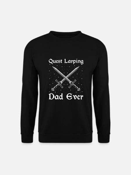 Larping Zitat für Rollenspiele und Larper - Unisex Pullover - Schwarz