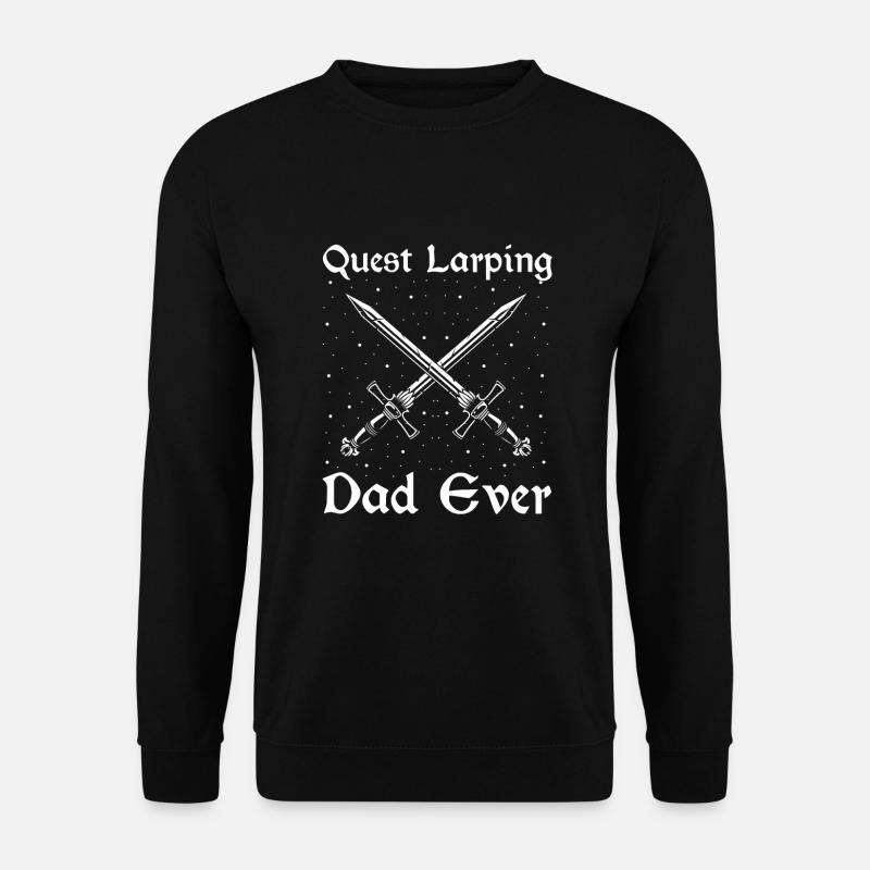 Larping Zitat für Rollenspiele und Larper - Unisex Pullover - Schwarz