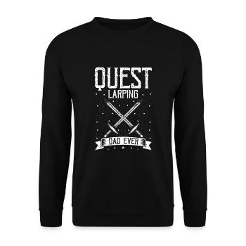 Citation Larper pour les jeux de rôle GN et fantastiques - Sweat-shirt Unisexe - noir - Devant - Alina (178cm) & Michal (187cm)