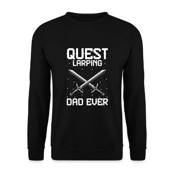 Rollenspiel Zitat für Larper und Larp - Unisex Pullover - Schwarz - Vorne - Alina (178cm) & Michal (187cm)